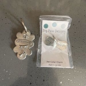 dog keychain and pet collar charm